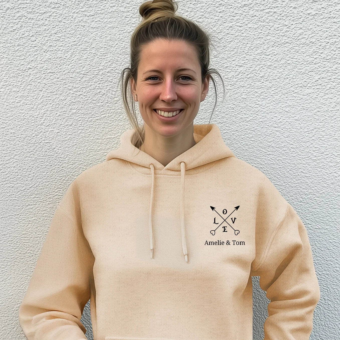 Personalisierter Hoodie "Love"